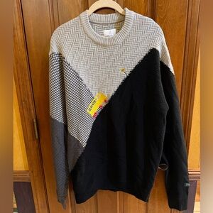 Men’s Teddy Fresh  Hila Klein Size Small Uphill Battle Knit Sweater